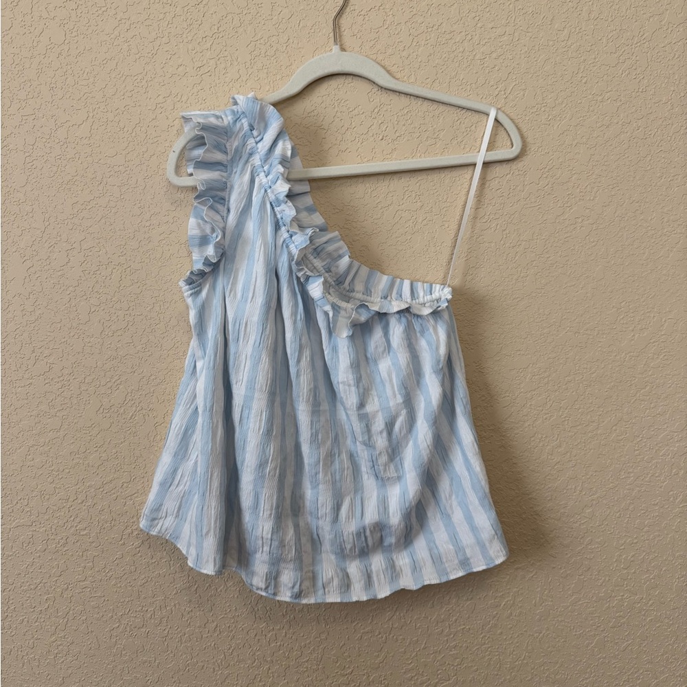 Mason’s Daughter Stripe Off The Shoulder Top, Size L